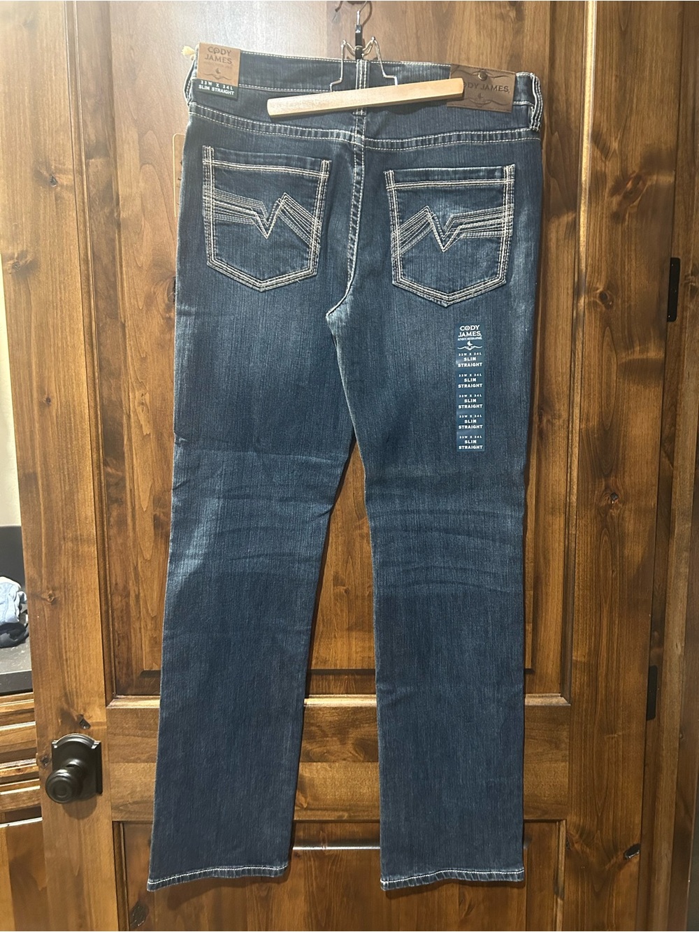 Cody James Dark Wash Straight Jeans - Blue